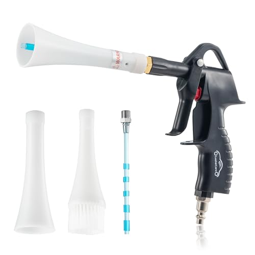 LusterCare Tornado Car Cleaning Gun with Replacement Air Gun Blower Blasts Away Dirty and Air Dry from Surface Works