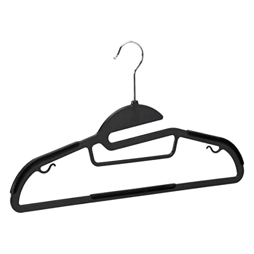 Amazon Basics Kleiderbügel Gummiert, Rutschfest, 41cm x 22cm, 30er-Pack, Grau – Ansicht 2