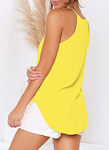 Image of LouKeith Womens Tank Tops Casual Flowy Printed Vest Shirts Sleeveless Cotton Soft Summer Tees Blouses