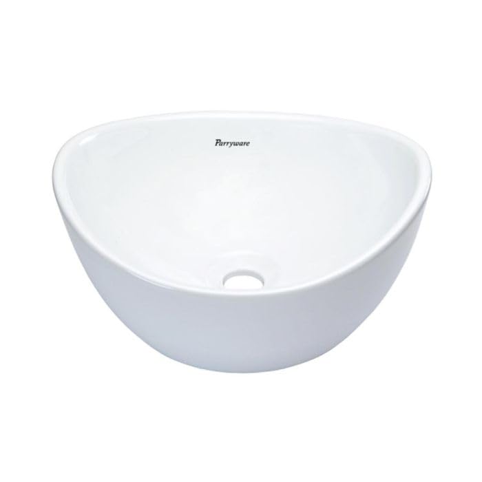 PARRYWARE VALLURE Series Table Top WASH BASIN (White) | 410x365x185mm, Oval | Ceramic Basin/Sink for Bathroom, Living Room | Table/Counter Top | C04621C (B0CGXN8JVP) Amazon Price History, Amazon Price Tracker
