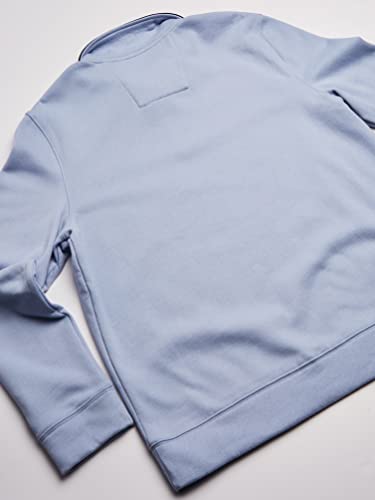 Nautica Men's Solid 1/4 Zip Fleece Sweatshirt Sweater, Linen Blue, Large - image 5