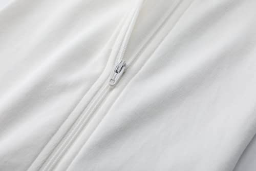 Image of Owlivia Organic Cotton Baby Boy Girl Zip Front Sleep 'N Play, Footed Sleeper, Long Sleeve