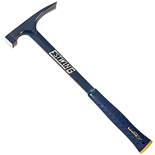Estwing Bricklayer's/Mason's Hammer - 22 oz Masonary Tool with Forged Steel Construction & Shock Reduction Grip - E6-22BLCL