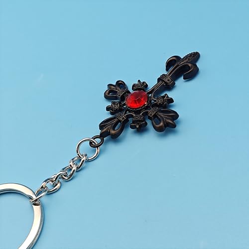 Image of Stainless Steel Christian Cross Keychain, Rust-Proof for Men /Women, Ideal Gift for Baptism /Christmas /Church
