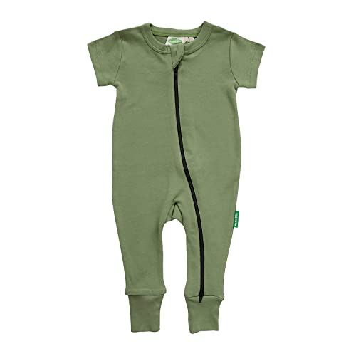 Image of PARADE Organic Essential Basics '2-Way' Zip Romper - Short Sleeve
