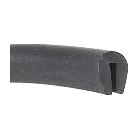 U section black rubber car edge protective trim 7mm x 5mm Cover