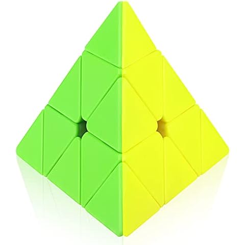 Mamowla Pyraminx Speed Cube Smooth Triangle Cube Brain Teasers Pyramid Cube Stickerless Magic Cube 3D Cube Puzzle Multi Color Educational Toys Twsit Puzzle for Adults Kids Cover