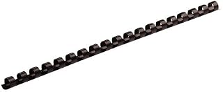 Fellowes Plastic Comb Binding Spines, 1/4 Inch Diameter, Black, 20 Sheets, 100 Pack