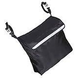 BESTYASH Wheelchair Back Organizer and Walker Bag with Multiple Pockets, Heavy Duty Waterproof Storage Tote for Mobility Scooters and Rollators, Black Back Carrier Pouch for Travel and Daily Use