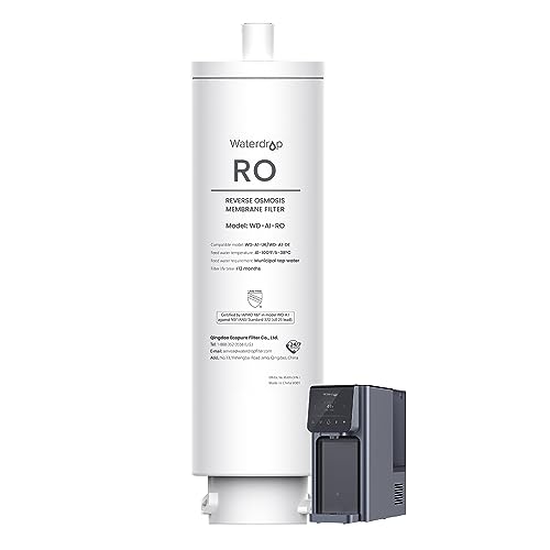 Waterdrop WD-A1-RO Filtro, Recambio para el Dispensador de Agua Fría y Caliente por Ósmosis Inversa WD-A1, 12 Meses de Vida Útil