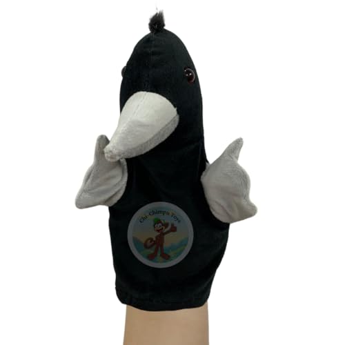 Image of Crow Hand Puppets for Kids Learning | Soft Plush Hand Puppet Toys for Storytelling, Role Play & Interactive Teaching | Educational Toys for Kids, Toddlers & Preschool Children