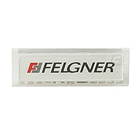 FELGNER Namensschild für JU Briefkästen | Außenmaß 67 x 22 mm | Stanzmaß 61 x 18 mm | Sichtfeld aus Plexiglas | Mit Schild-Einlage zum Beschriften | Baugleich mit JU Namensschild 21-255 | 1 Stück