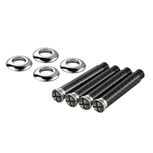 Konforhom カースタイリングドアロックピンノブカバーケースステッカー装飾ミニクーパー S クラブマン R55 R56 R60 R61 F54 F55 F56 F60 アクセサリー