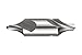Dormer A2102.5X6.3 Centre Drill, Radius Form, Bright Coating, High Speed Steel, 2.5 mm Head Diameter, 45 mm Full Length