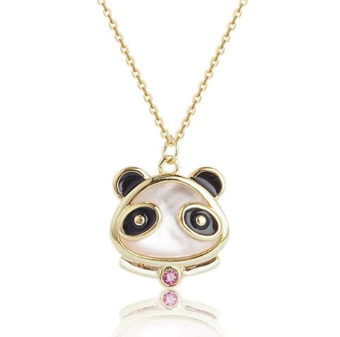 Womens Panda Bear Charm Pendant With Clavicle Chain Necklace, Cute Panda Necklace, Fashion Necklaces For Women Trendy, Stylish Necklaces, Gold Filled Jewelry, Panda Pendant Necklace(Rose Gold) (B0CX1LR8DX) Amazon Price History, Amazon Price Tracker