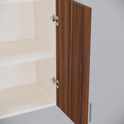 Image of SPECIALITY PANELS 2 Door Modular Wall Mounted Kitchen Cabinet with Organizer Shelf Space Saving Storage Unit Engineered Wood Cupboard for Kitchen Living Room Utility Organizer Furniture | DIY Assembly