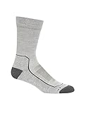 Icebreaker Herrensocken Hike+ Light Crew, Herren, Socken, 105103017XL, Blizzard Hthr, XL