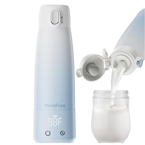 Image of Portable Bottle Warmer for Breastmilk: Baby Milk Warmer with Smart Touch LED Temperature Control | Food-Grade Cordless On the Go Heating Bottle - 5 Mins Quick Milk Heating & Water 12 Ounces