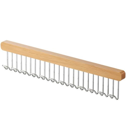 Asta per servomuto estraibile da 16 pollici con 12 ganci - Appendiabiti salvaspazio estraibile a parete per armadio