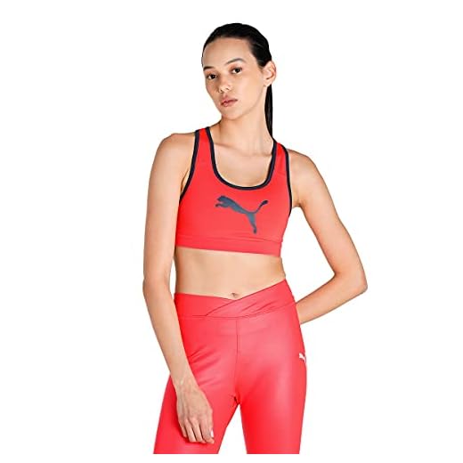 PUMA Mid Impact 4Keeps Br Reggiseno Sportivo, Sunblaze-spellb, M Donna