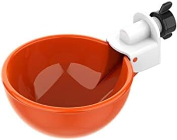 Triggerless Bucket Mount Poultry Watering Cups 4 Pack for Chickens Ducks Turkeys Quail Pigeons No Trigger Or Float to Jam Or Clog
