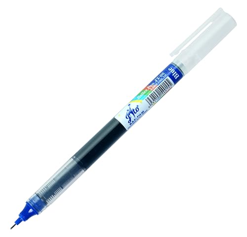 Image of JITO 0.5mm Fine Tip Roller Pen, Blue Ink - Pack of 20 (10x2)