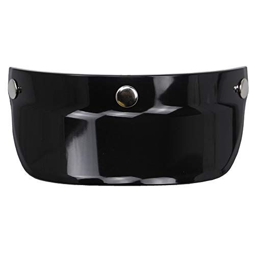 GoolRC Universal 3 Snap-Button Visor Flip Up Wind Shield for Open Face Motorcycle Helmet