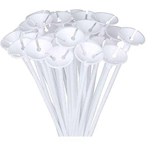 Diealles 100 piezas Globos Palos Soportes Cover