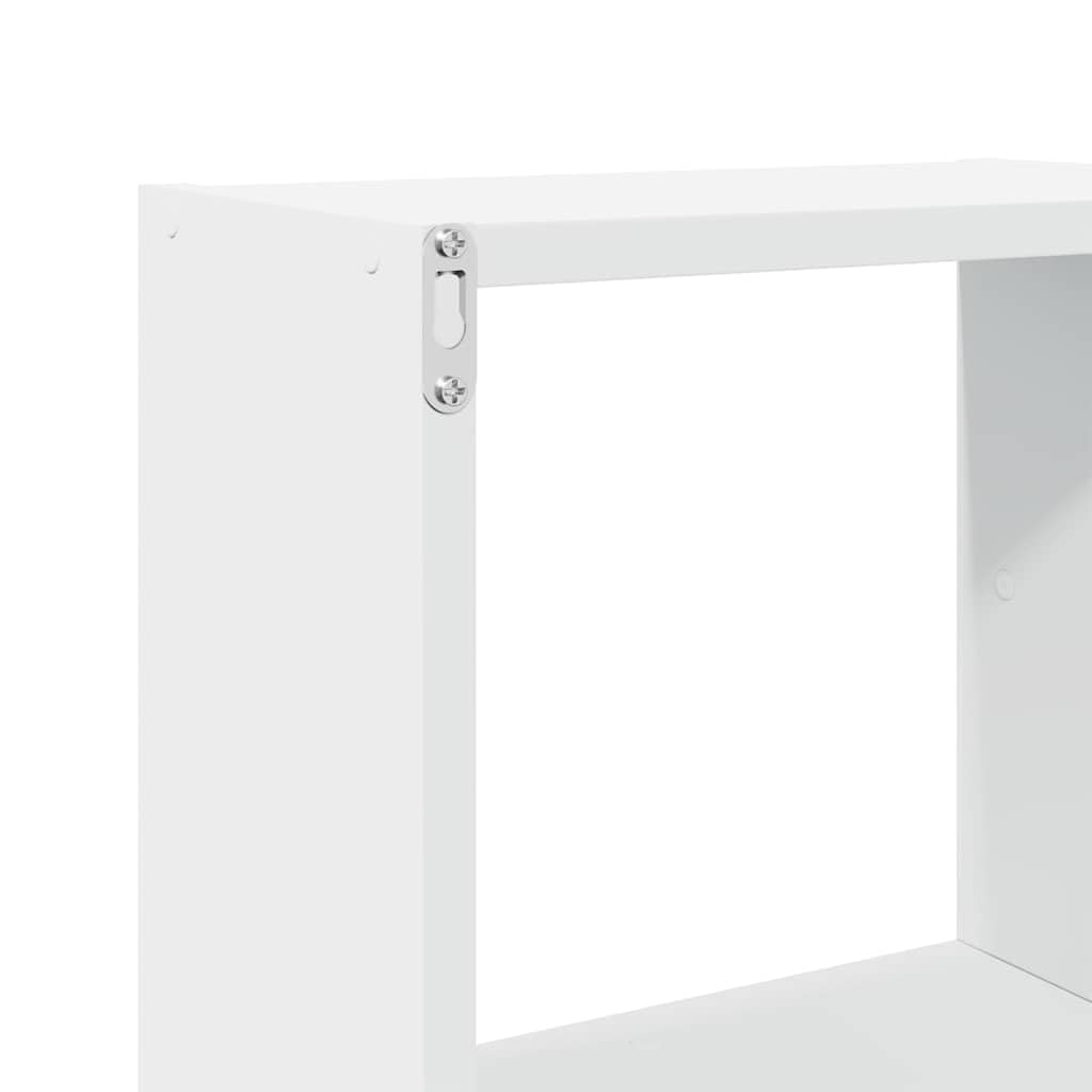 Wandschrank 78x18x71 cm Weiß Holzwerkstoff | Dekorativer Hängeschrank, viel Stauraum, platzsparend, pflegeleicht mit feuchtem Tuch