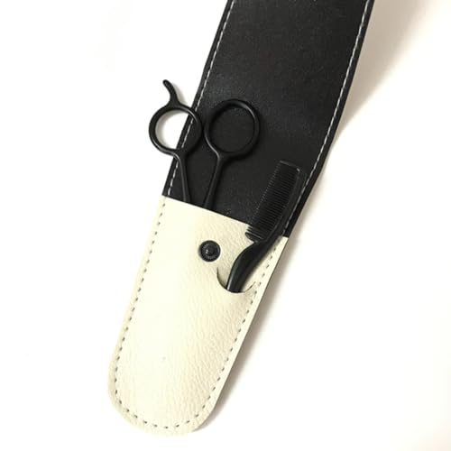 Juego de 3 tijeras para recortar barba de acero inoxidable 4