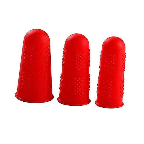 TIDTALEO 15pcs Silicone Finger - Heat Insulation and Scratch for Home Restaurant Use Red Yellow Green