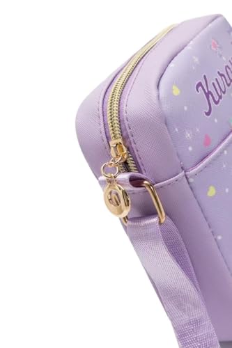 Image of cute cartoon-themed mini crossbody bag, also a shoulder bag, features a cartoon pattern design