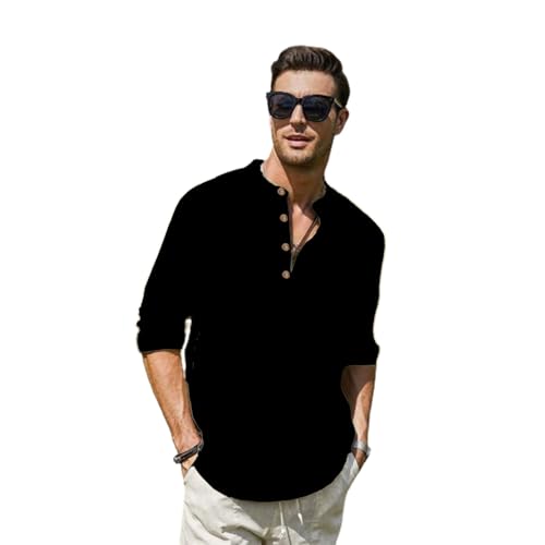 Image of Vida Loca Men Full Sleeve Solid Cotton Blend Straight Slim Fit Kurta Shirt for Men's.