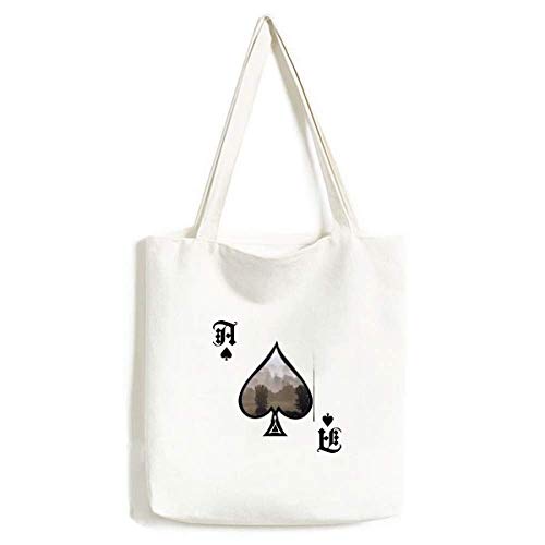 Sac à main forest morning prairie brouillard soleil lavable style artisanat poker