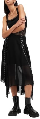 Women's Luna Eyelet Asymmetric Midi Skirt4