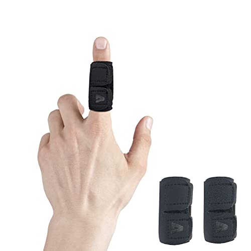 VerteLife 2 Stück Neopren Fingerschiene Weicher & Bequemer Fingerschutz für Arthritisschmerzen Fingerschutz Unterstützung Finger Ärmel Gelenkschmerzen Lindern Fingerbandage für Sportverletzungen - M Cover