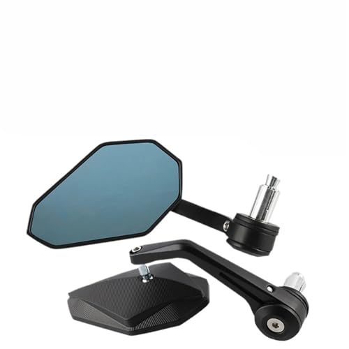 Espejos retrovisores de motocicleta con cristal antirreflejo y soporte de aluminio