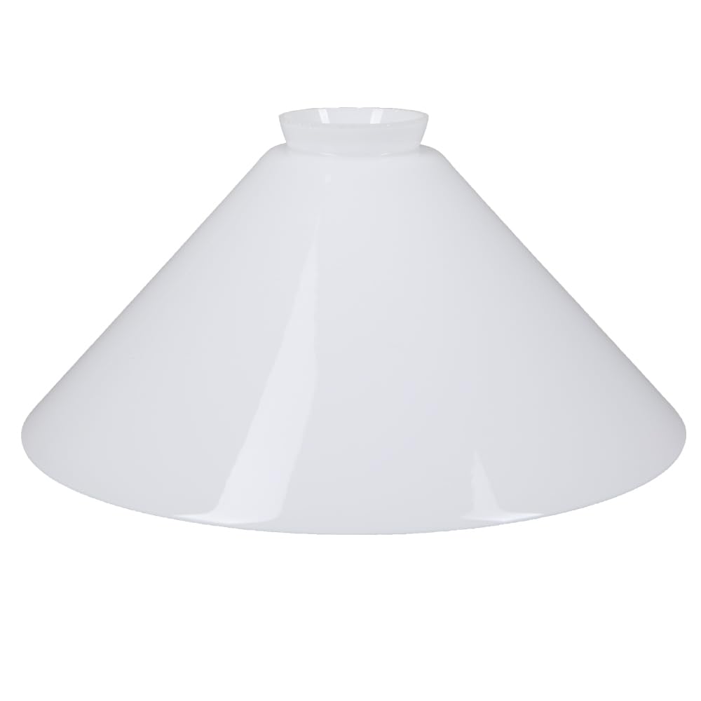 Schusterschirm Opal Weiß Ø 257mm Lampenglas E27 Ersatzglas Leuchtenglas Lampenschirm
