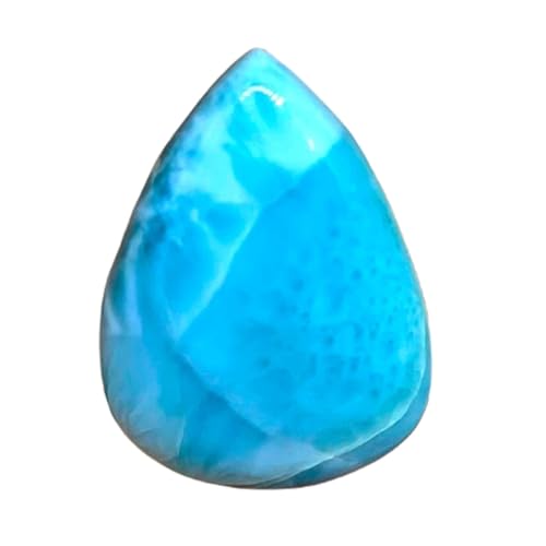 Larimar naturel cabochon poire 28x20mm gemme en vrac pour fabrication de bijoux DIY