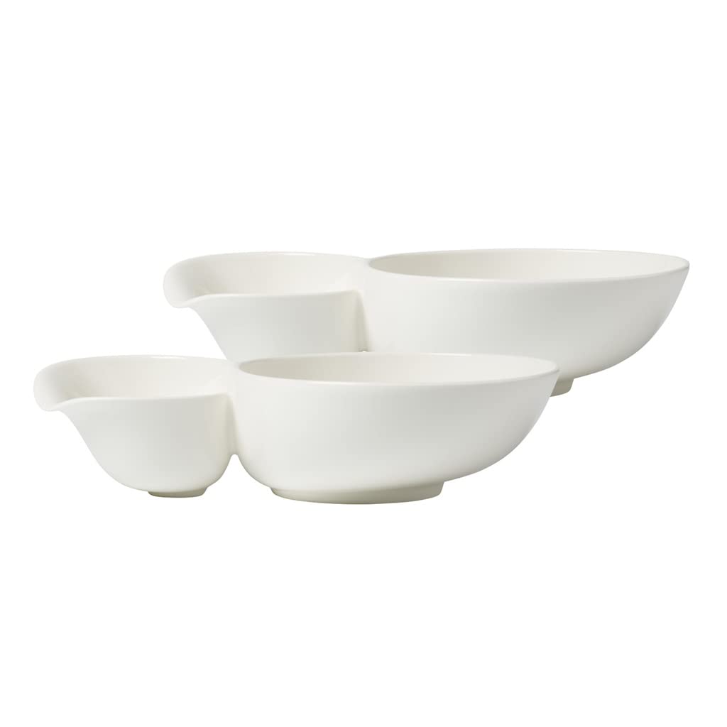 Villeroy & Boch Soup Passion Large Soup Bowl, Set of 2, Premium Porcelain, white
