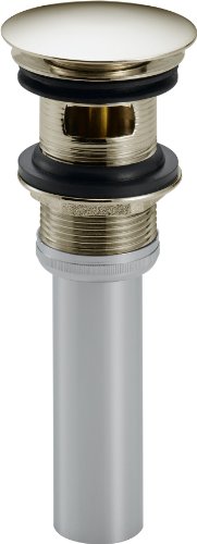 New Arrivals Delta Faucet 72173-PN Push Pop-Up with Overflow, Polished Nickel