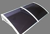 Denmir Awnings dawngsol6 Door-Window Awning Solid Panel, Gray