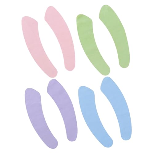 Balacoo 4Pairs Washable Fuzzy Toilet Seat Covers Soft Toilet Seat Mats for Winter Comfort Stylish Convenient Bathroom Accessories Includes Shades