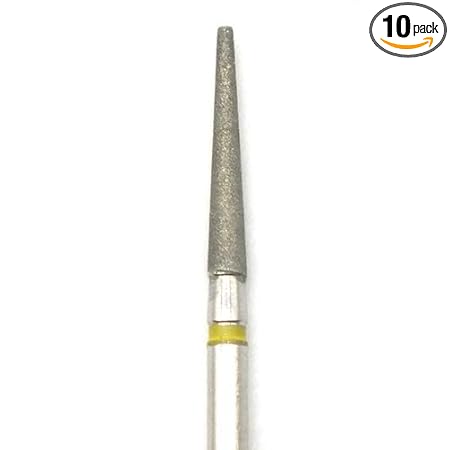 ADDLER Dental Bur TF-12EF Air Rotor FG Diamond Multilayered coated Abrasive Autoclavable Head size 016 Pack of 5 Burs