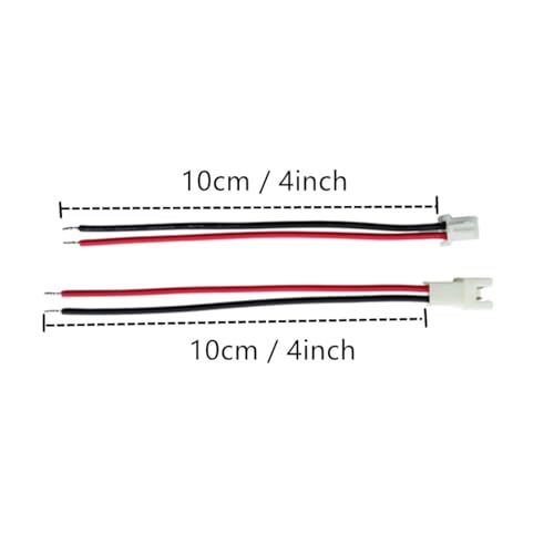 Conector JST-XH 2.54mm macho y hembra con cable silicona 10cm pack 10 pares miniatura 2