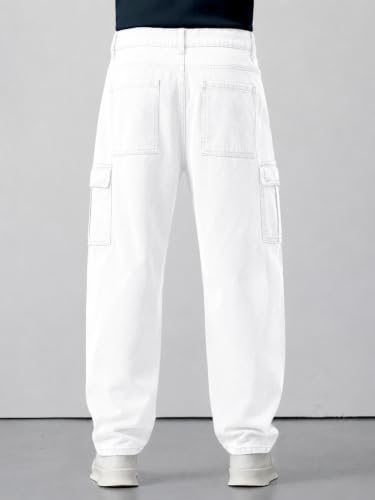 Image of Men's Comfortable Casual Denim Jeans | Men's Solid Straight Fit Jeans | Mid Rise Denim Pants | Regular Fit Stretchable Jeans