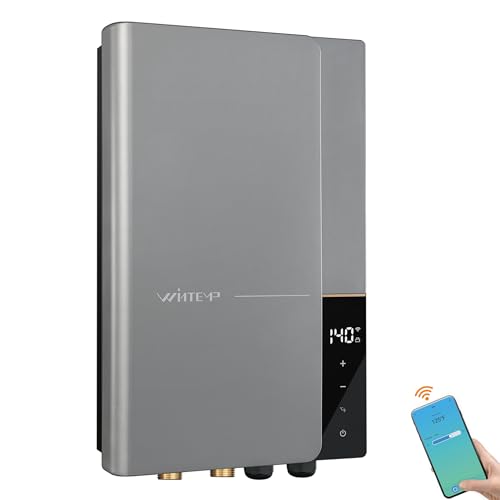 Electric Tankless Water Heater WINTEMP 27kW 240V, Whole House Hot Water Supply, On Demand Instant...