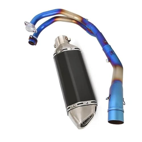 Sistema de escape YZF R3 completo de 370 mm que elimina el calor excesivo del motor original