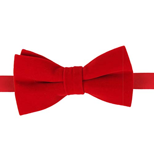 Red Men'S Bow Ties Plain Bow Ties Corduroy Clip-On Adjustable Chorus Team In Church Wedding C.C.O.AI.002 Dan Smith Red