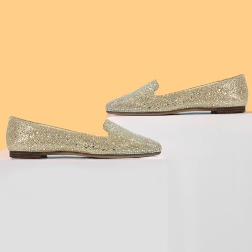 Image of MUSSHOE Flats for Women Pointed Toe-Comfortable Business Casual Work Shoes, Dressy Suede Slip On with Memory Foam for Office, Teacher & Standing All Day